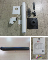 10m SET ATEC COSMO Abgassystem Grundpaket Set DN60/100...