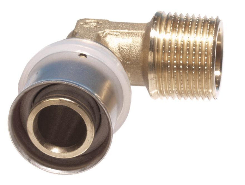 Sanpro 3x Pressfitting 90° Winkel - Messing Fitting Größe 16x2 Für Heizung & Wasser