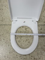 Vigour Clivia WC Sitz Toilette weiss Edelstahlschaniere Absenkautomatik Take Off