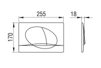 Schwab Betätigungsplatte Drückerplatte Circle Glas mintgrün 2 Mengen Spülung für UP189