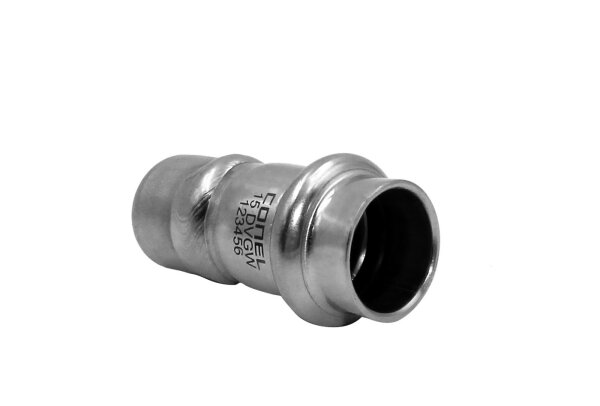 Connect Inox Edelstahl Pressfitting Verschlusskappe 15mm - 5 Stück
