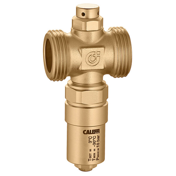 Caleffi Frostschutzventil 1" für Wärmepumpe Messing Gehäuse - 2 Stück