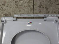 Vigour Derby WC Sitz Toilette weiss Edelstahlscharnier abnehmbar Absenkautomatik
