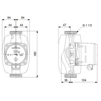 Oventrop Pumpengruppe Regumat S180 kurze Bauform + Grundfos Alpha 1 25/40 + Wärmeübertrager 30 Platten