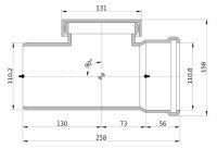 Wavin AS+ Reinigungsrohr DN100 Schallschutz 19dB Abflussrohr