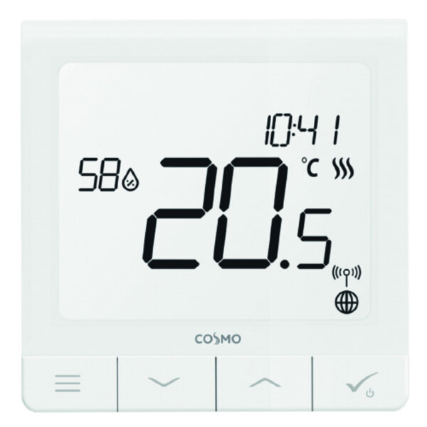 Cosmo Superflacher Raumthermostat 230V UP Digital-programmierbar