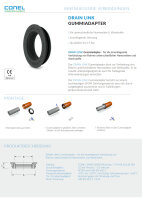 Conel Drain Link Gummiadapter 123-130 x 102 mm für innenliegende Verbindungen