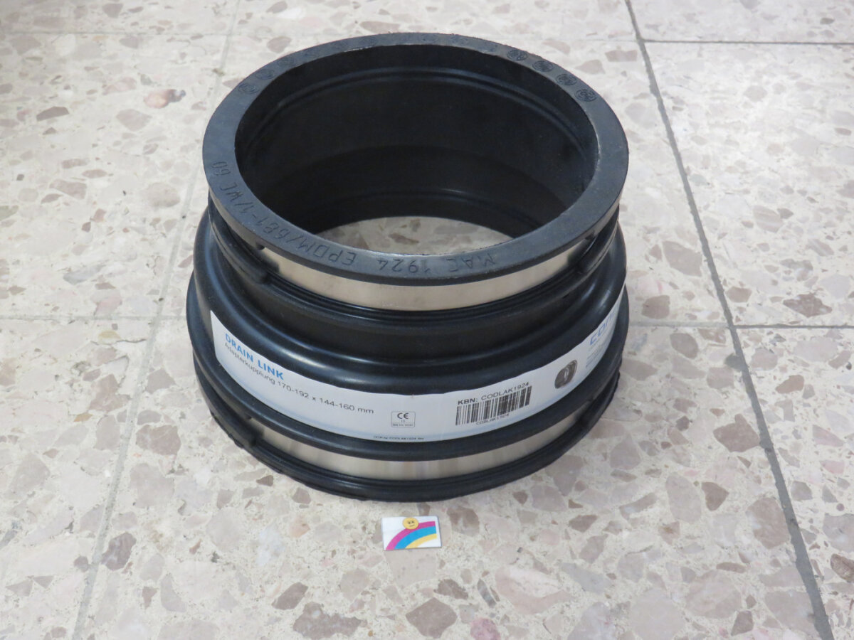 Conel Drain Link Gummi Adapterkupplung 170-192 / 144-160 mm für ausse ...