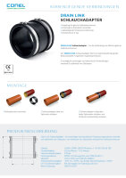 Conel Drain Link Gummi Schlauchadapter 110 bis 125 mm für aussenliegende Verbindungen