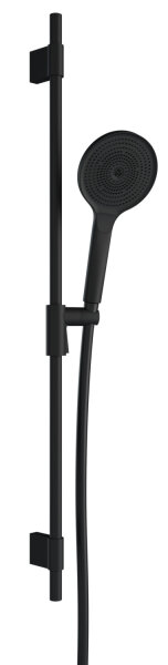 Vigour Brausegarnitur individual 3.2 Stange 95cm Schlauch + HB 3-strahlig rund schwarz matt