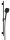 Vigour Brausegarnitur individual 3.2 Stange 95cm Schlauch + HB 3-strahlig softedge schwarz matt