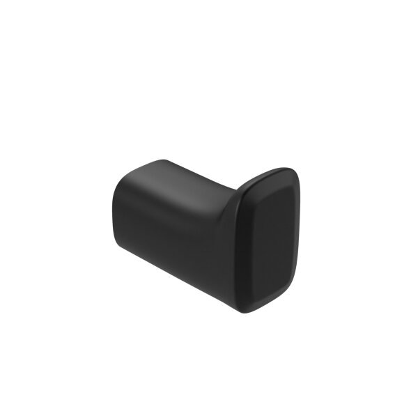 Vigour Bademantelhaken derby style 50 mm schwarz matt