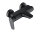 Vigour Einhand-AP-Badebatterie derby style ohne Brausegarnitur schwarz matt