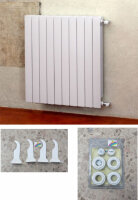 Aluminium Paneel Heizkörper  VIP 800 BH 890mm BL...