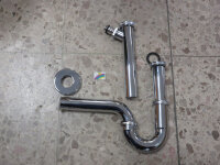 Waschtisch-Röhrensiphon 1 1/4" ABS verchromt +...