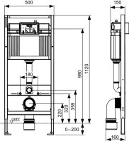 TECE base WC Set Vorwandelement mit...