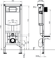 VIS CONEL WC-Element E3 für Trockenbau mit...