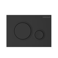 VIS CONEL WC-Element E3 mit UP-Spülkasten BH 1120mm + Drückerplatte DON matt-schwarz