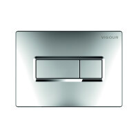 VIS CONEL WC-Element E3 mit UP-Spülkasten BH 1120mm + Drückerplatte TEES verchromt