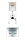 VIS CONEL WC-Element E3 mit UP-Spülkasten BH 1120mm + Drückerplatte TEES verchromt