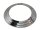 Aluminium Abgas Rosette verstellbar d: 110-d: 135mm vernickelt mit Klammer