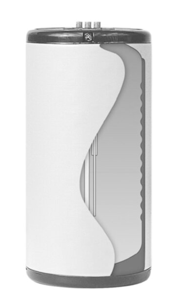 Cosmo Warmwasserspeicher Doppelmantelspeicher CS150 weiss Edelstahl EEK "B"