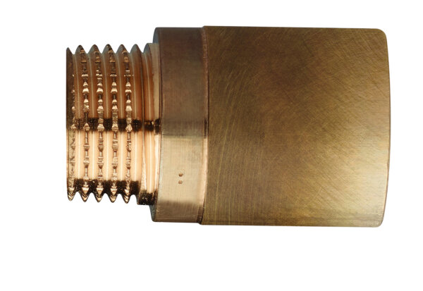 10 Stück Hahnverlängerung aus Rotguss DN15 R1/2 x 100 mm