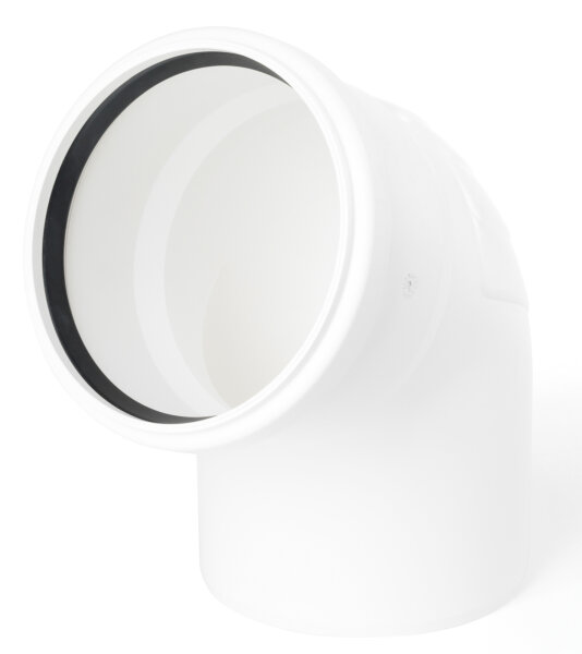 Conel Drain Bogen DN 40 67 Grad mit einer Muffe