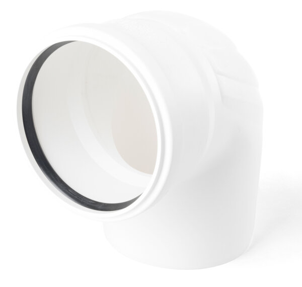 Conel Drain Bogen DN 40 87 Grad mit einer Muffe