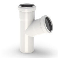 Conel Drain Abzweig DN 100/100 67 Grad mit zwei Muffen