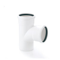 Conel Drain Abzweig DN 50/50 87 Grad mit zwei Muffen