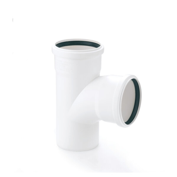 Conel Drain Abzweig DN 70/70 87 Grad mit zwei Muffen