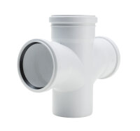 Conel Drain Doppelabzweig DN 90/90/90 87 Grad mit drei...