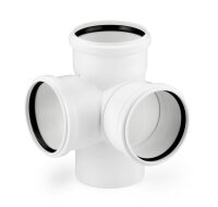 Conel Drain Eckdoppelabzweig DN 100/100/100 87 Grad mit...