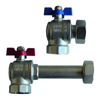 Cosmo Kugelhahnset Eck für FBH Verteiler CVS