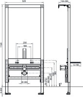 VIS CONEL Bidet-Element E3 für Trockenbau mit...