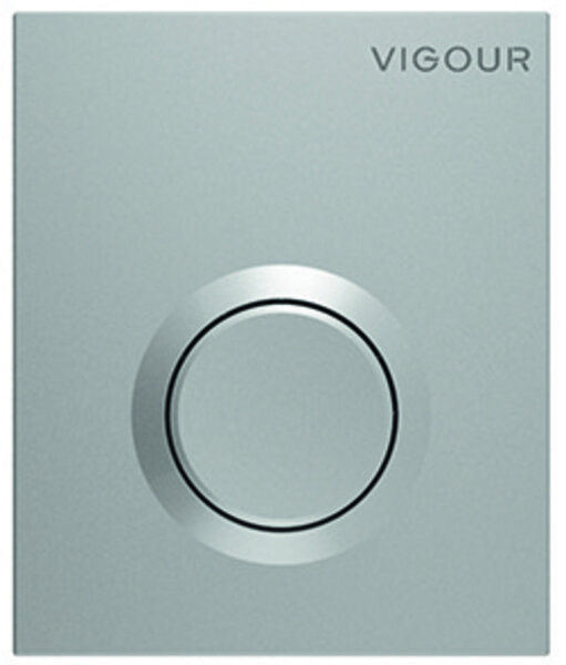 Vigour Urinal-Abdeckplatte V1 DON für handbetät. pneumatische UP-Spülung verchromt