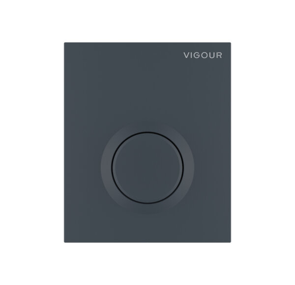 Vigour Urinal-Abdeckplatte V1 DON matt-anthrazit für 2-Mengen-Spültechnik
