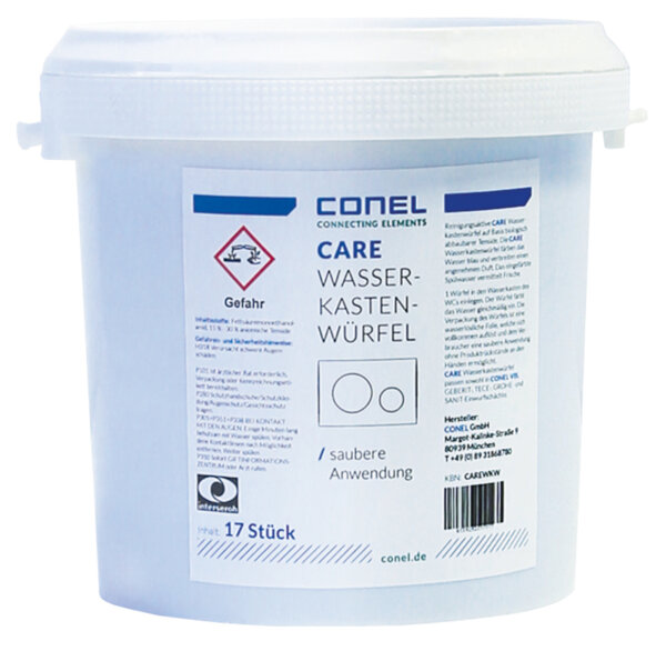 Conel CARE Wasserkastenwürfel Dose a 17 Stück