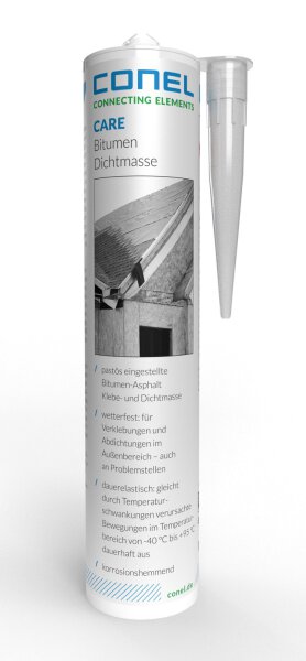Conel CARE Bitumendichtmasse 310 ml zur Abdichtung von Wasserleckagen