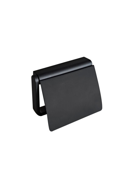 Vigour Zubehör Bad Papierhalter derby V3 mit Deckel schwarzmatt