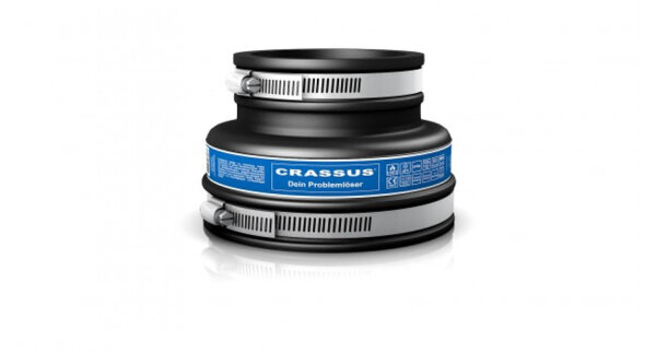 Crassus Adapterkupplung CAC 1603 144 - 160 / 121 - 136 EPDM / V2A CRA12063