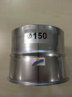 Aluminium Abgas Wandfutter / Wandhülse DN 150 mm...
