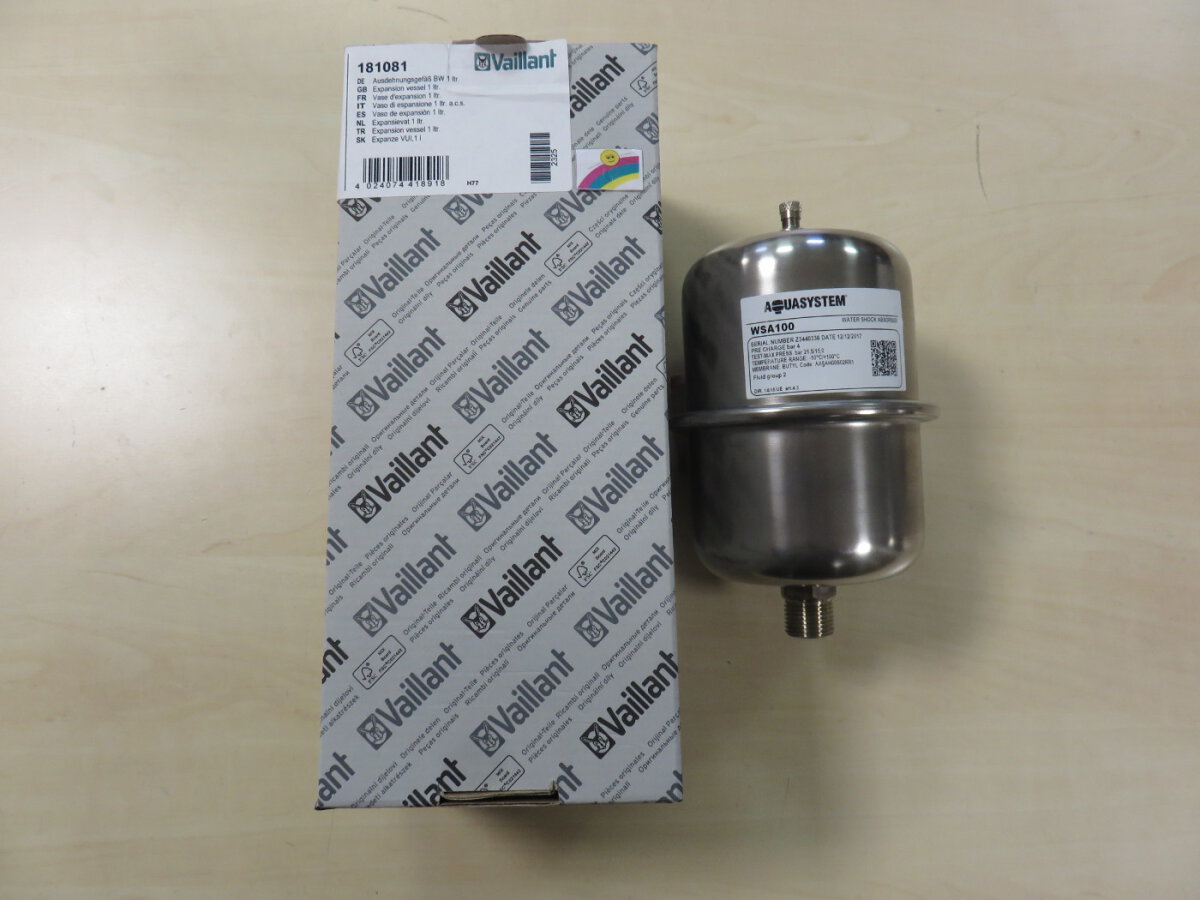 Vaillant Ausdehnungsgefäß 1 Liter – Originalersatzteil Für VCI 196, 206 & 246