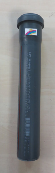 HTsafe Rohr 250 mm DN50 mit 1 Muffe, mit Dichtring HTEM Schallschutz 21dB