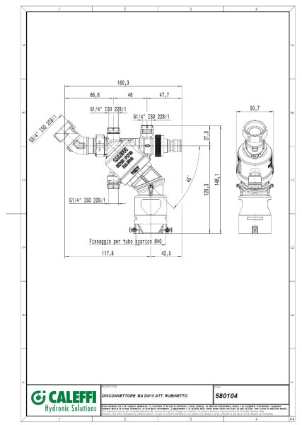Systemtrenner BA Typ 580040 – DN15 (1/2 Zoll) AG, Produktbild-Vorschau 3