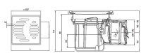 Conel DRAIN Kellerablauf DN100 superkompakt mit 2 fach Rückstauverschluss