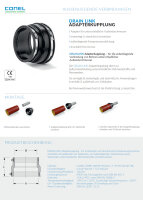 Conel Drain Link Gummi Adapterkupplung 100-115/75-89 mm für aussenliegende Verbindungen