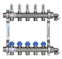 Zewotherm Verteilerschrank AP + Heizkreisverteiler 3 Heizkreise + Anschluss Set