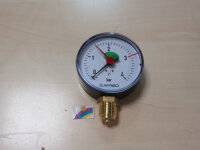 Manometer Gehäuse 80 mm 0-4 bar 1/2" Anschluss...